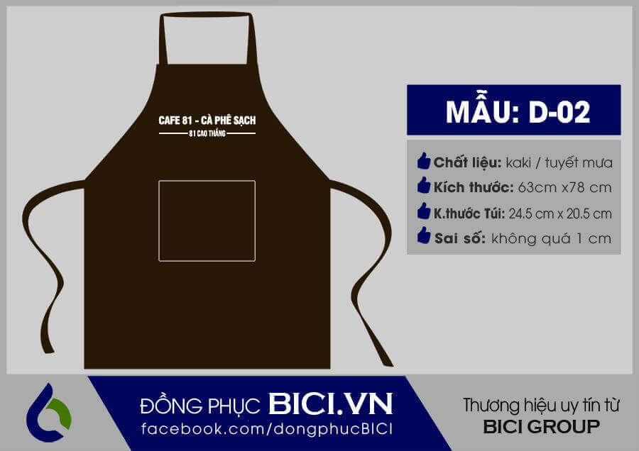 mẫu đồng phục tạp dề dài màu nâu mẫu đồng phục tạp dề dài màu nâu